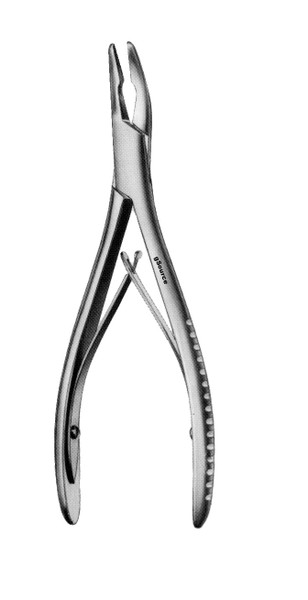 gSource Hartmann Rongeur 7.25none Curved 4mm, Single Action