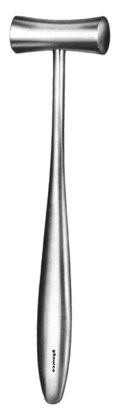 gSource Lucae Mallet 7.5none, 7oz [198g] Head, Stainless Steel Convex 19mm Dia, Stainless Steel Handle