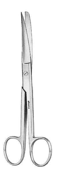 gSource Operating Scissors 4.5none Curved, Sharp/Blunt