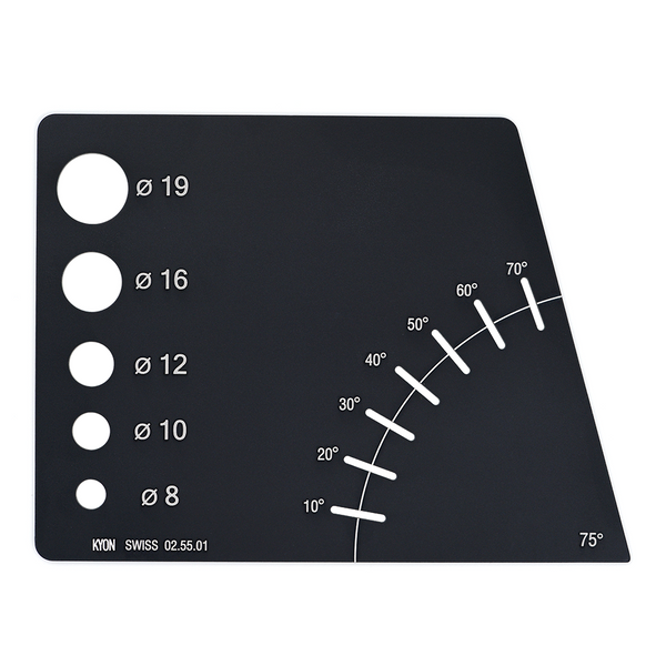 KYON Antiversion TemPlate / 15 degree Aluminium with Hard Metal Coating