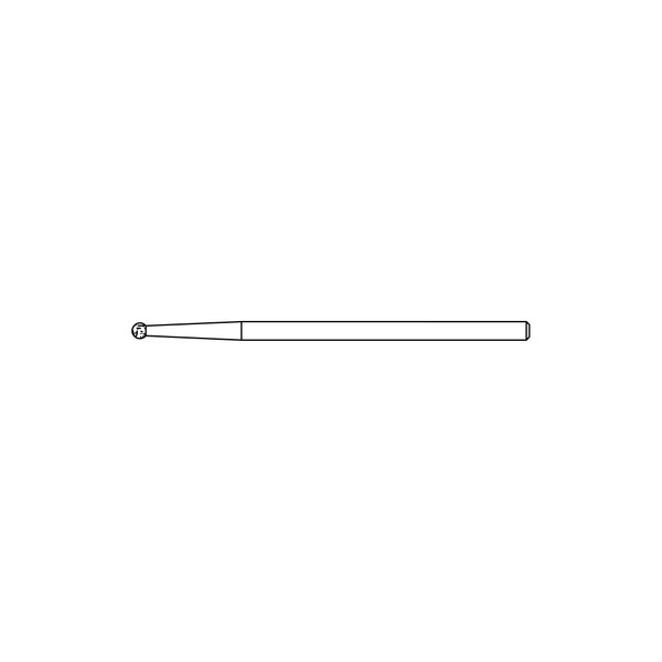 2.0mm Medium Diamond-Round Bur