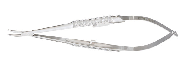 Integra-Miltex Microsurgery Needle Holder 5.5IN, Curved Jaw