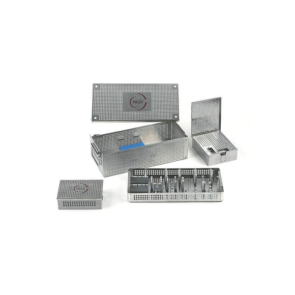 NGD Stainless Steel, Knee Box, Standard & Locking Screw Caddies & Instrument Tray
