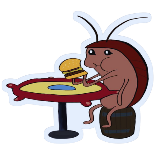 rube eating a crabby patty