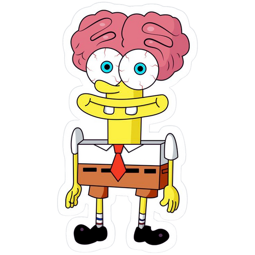 sponge bob and brain