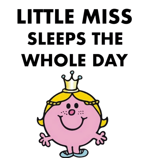 Little Miss Sleeps The Whole Day