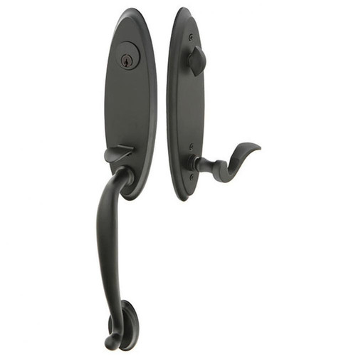 Emtek Marietta Tubular Entrance Handleset Single Cylinder Laurent Knob Oil Rubbed Bronze ONLY 1 LEFT!