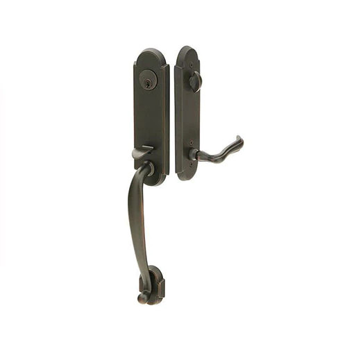 Emtek 4313 Richmond Tubular Handleset oil-rubbed bronze. ONLY 1 LEFT!