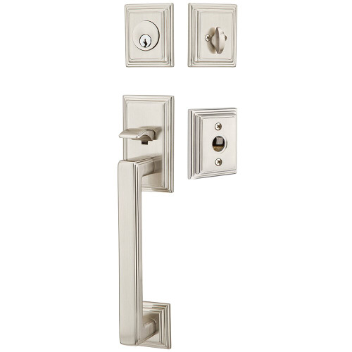 Single Cylinder Hamden Handleset with Turino Right Handed Lever in Satin Nickel ONLY 1 LEFT