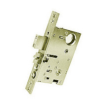 Baldwin left hand emergency egress 2-1/2" backset mortise lock in unlacquered brass