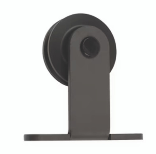 Delaney Hardware 72-in Matte Black Interior Low Profile Barn Door Hardware Kit