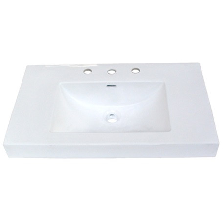Fairmont Designs 30×18″ White Ceramic Sink – 8″ widespread. ONLY 1 LEFT