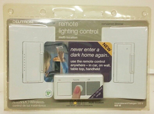 Maestro Wireless® remote control dimmer (MRF-600MTHW-WH) in White
