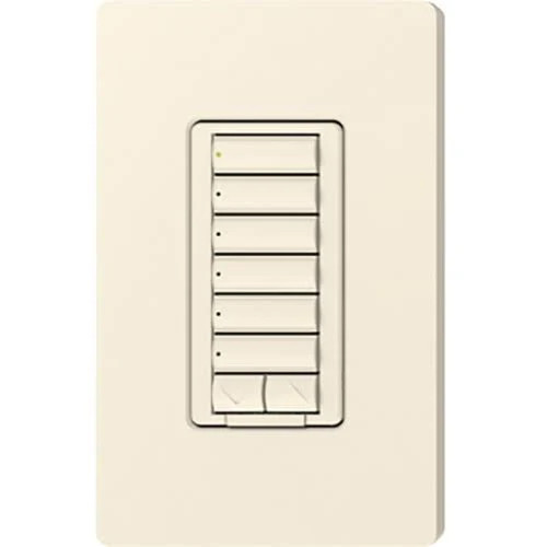 Lutron Electronics RRD-W6BRL-BI 30 Foot 0.5 Amp 120 VAC 0.6 W 6-Button White Wall Mount Designer Keypad