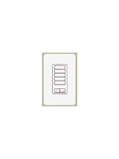 Lutron Electronics RALB-5W-RL-WH-E White 5-Button Wall Mount Control with Raise and Lower