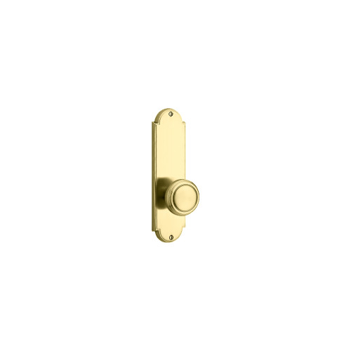 Emtek Delaware Series Dummy Entry Set with 9 Inch Tall Backplate From the American Classic Collection