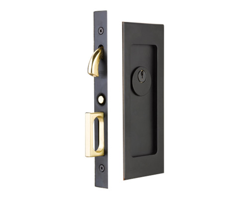 Emtek Modern Rectangular Pocket Door Mortise Locks (2-7/8" x 7-1/4")