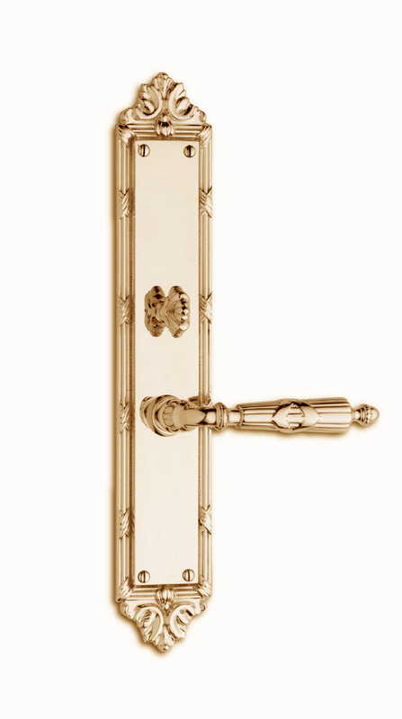 Classic Brass St Georges Lever Escutcheon Set - FULL DUMMY. ONLY 2 LEFT