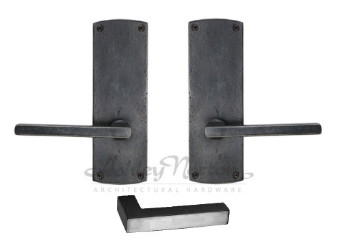 Ashley Norton Curved Suite Passage set with Greenwich Lever in Dark Bronze. ONLY 1 LEFT