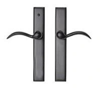 Ashley Norton Rectangular Suite MP Dummy Trim with Churchill Lever RH in Dark Bronze.