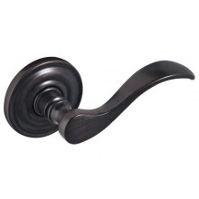 Baldwin Privacy Wave Lever With 5048 Rose - Venetian Bronze