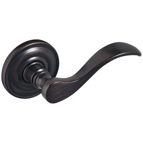 Baldwin Wave Lever Pair 3.985 in. L Venetian Bronze. ONLY 1 LEFT