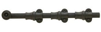 Baldwin Ornamental Heavy Duty Surface Bolt 12 in. in oil-rubbed bronze.