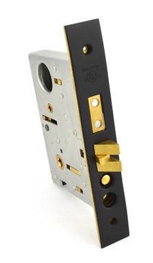 Right Handed Emergency Egress Entry Handleset Mortise Lock with 2-1/2 Inch Backset, Venetian Bronze