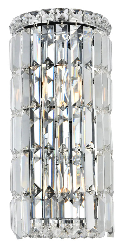 2LT 8X16 CRYSTAL WALL SCONCE. ONLY 1 LEFT!
