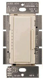 Lutron MA-FQ4FM-IV Maestro Digital Fan Control, Ivory