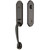 Single Cylinder Richmond Handleset with Ribbon And Reed Knob in Oil Rubbed Bronze ONLY 1 LEFT