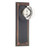 EMTEK QUINCY PRIVACY SET WITH OLD TOWN CLEAR KNOB IN OIL-RUBBED BRONZE