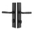 Emtek Rectangular Stretto 2 x 10 Passage/Single Keyed Set Teton Lever Medium Bronze RH
