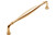 Classic Brass Appliance Pull (Coin) - 12'' C-C in Satin Brass