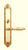 ST.GEORGES INT MORT BOLT SET 81 57LVR RIGHT 2-3/8"BS/1-3/4"THICK-POLISHED ANTIGUE