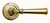 Classic Brass Hutter Collection Full Dummy Lever in Non-Lacquered Brass