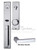CITY COLLECTION TUBULAR ENTRY SET W/MERIDIAN LEVER I POLISHED CHROME. ONLY 1 LEFT