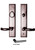 Ashley Norton Escutcheon Left-handed entry with Atlas Lever in Dark Bronze