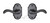 Ashley Norton Arch Escutcheon with Churchill Lever Left Hand Single Dummy in Dark Bronze