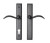 Ashley Norton Rectangular Suite Entry Trim with Churchill Lever in Dark Bronze.