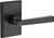 Baldwin Taper Right-Handed Passage Lever with Rustic Arch Rose, Dark Bronze