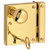 Baldwin Small Vertical Rim Lock 2-3/4 in. Backset in non-lacquered brass.