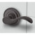 Baldwin Wave Lever with 5048 Rose - Passage Set, Venetian Bronze Finish