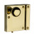 Baldwin LH Non-Lacquered Brass Small Vertical Rim Lock - Entrance. ONLY 1 LEFT