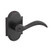 Baldwin Arch Reserve Lever with Rustic Arch Rose in Dark Bronze. ONLY 1 LEFT