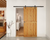 Delaney Black Barn 6ft. Door Hardware Kit in black. ONLY 1 LEFT