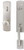 Delaney Designer Series Satin Nickel Briona Handleset with Santo Right Hand Interior Knob