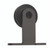 Delaney Hardware 72-in Matte Black Interior Low Profile Barn Door Hardware Kit