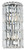 2LT 8X16 CRYSTAL WALL SCONCE. ONLY 1 LEFT!