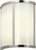 Sonneman Meridian 12 Inch Sconce Shown In Polished Nickel & White Glass Shade. ONLY 1 LEFT